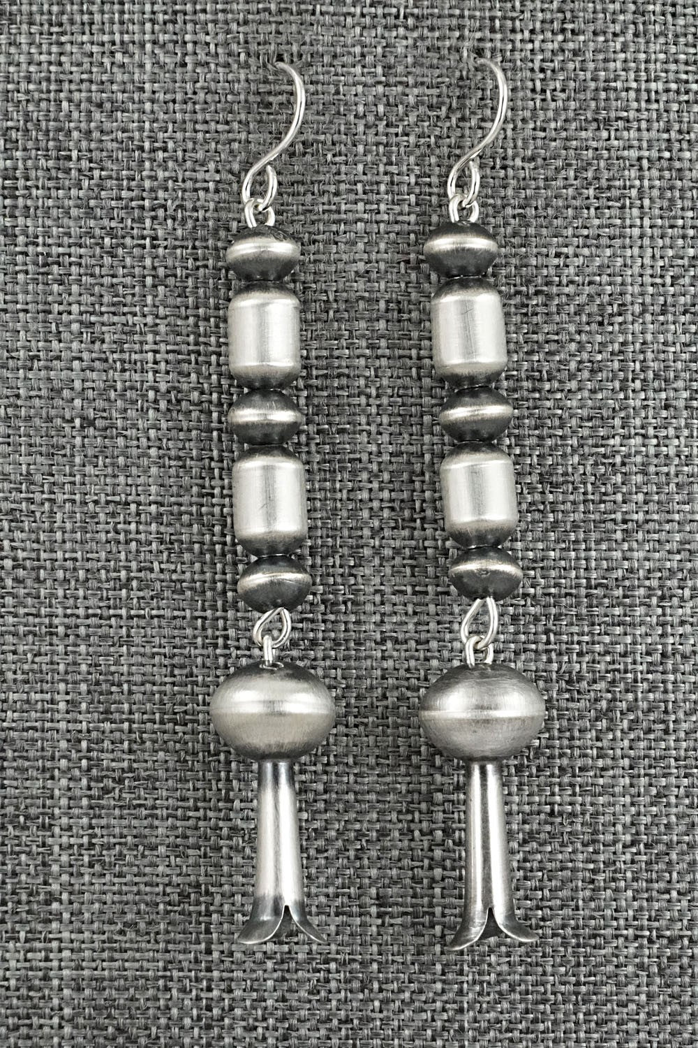 Sterling Silver Navajo Pearl Earrings - Tonisha Haley