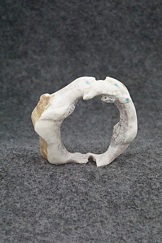 Seals & Turtle Zuni Fetish Carving - Chris Peina