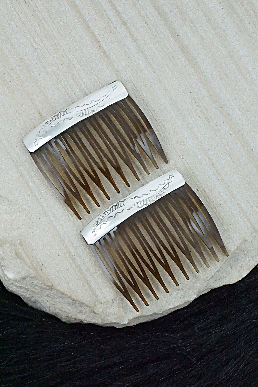 Sterling Silver Hair Combs - Randall Dalgai