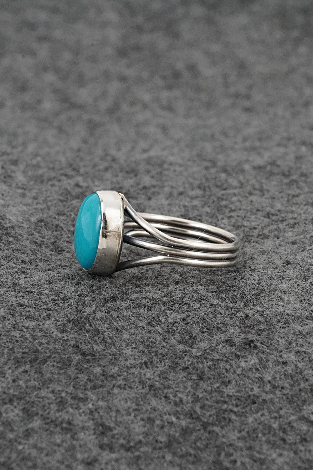 Turquoise & Sterling Silver Ring - Rena Begay - Size 7