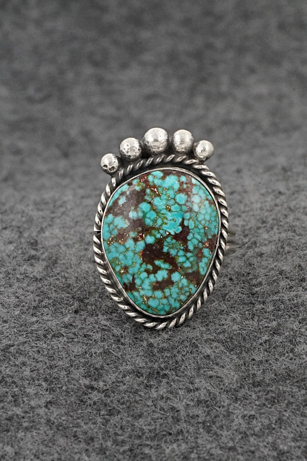 Turquoise & Sterling Silver Ring - Rena Begay - Size 8