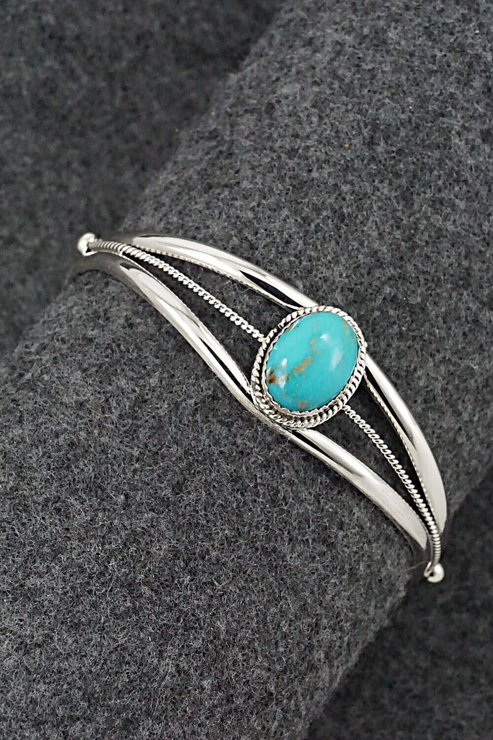 Turquoise & Sterling Silver Bracelet - Alice Rose Saunders
