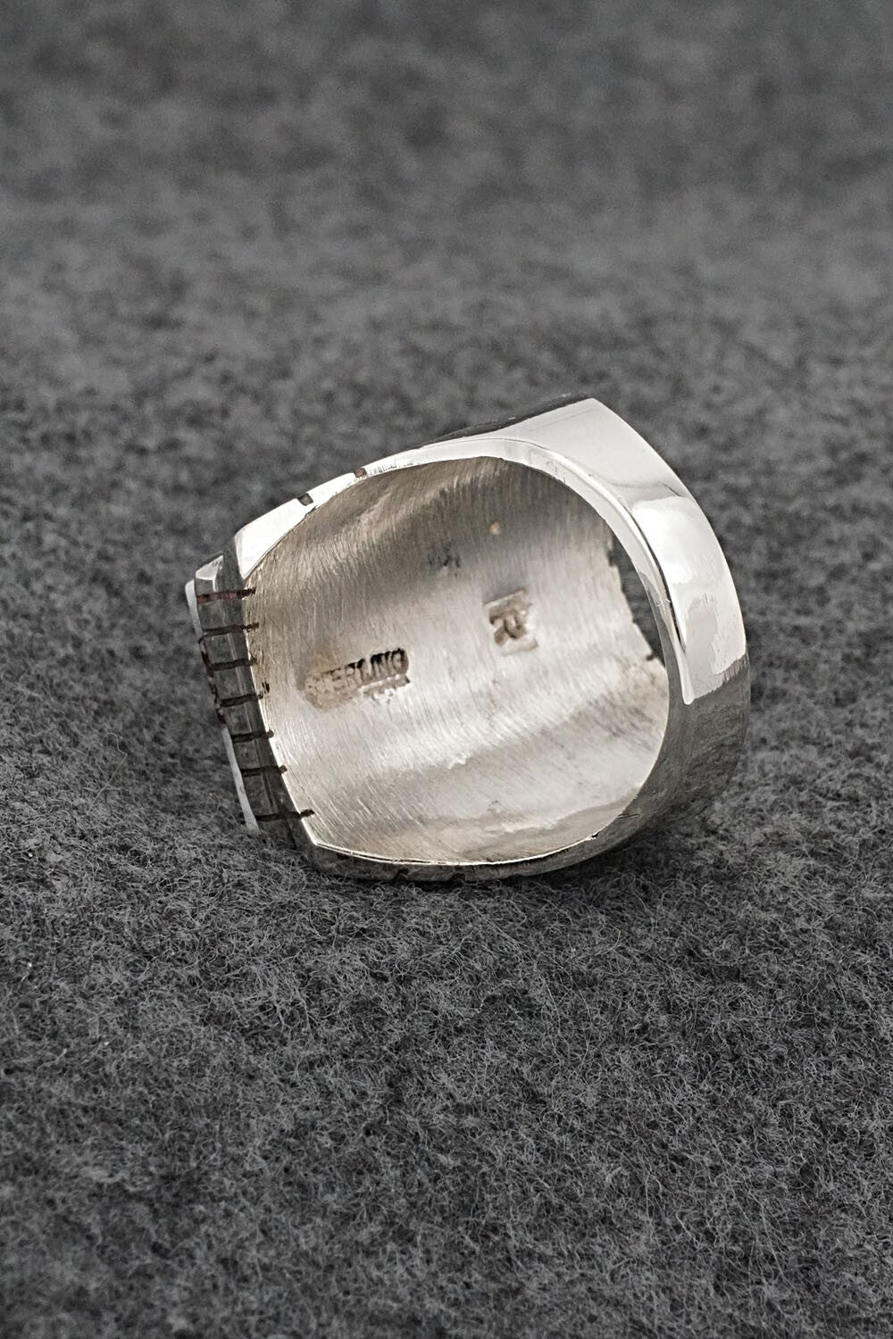 Wild Horse & Sterling Silver Ring - Trevor Jack - Size 9.5