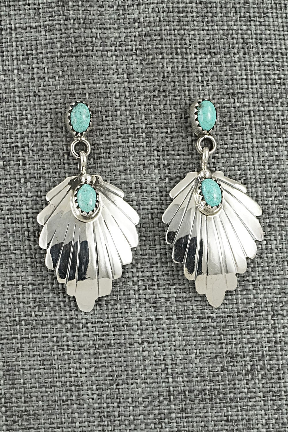 Turquoise & Sterling Silver Earrings - Genevieve Francisco