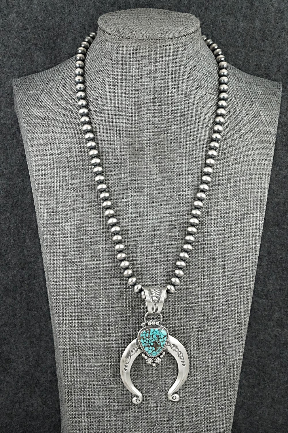 Turquoise & Sterling Silver Necklace - Samuel Yellowhair