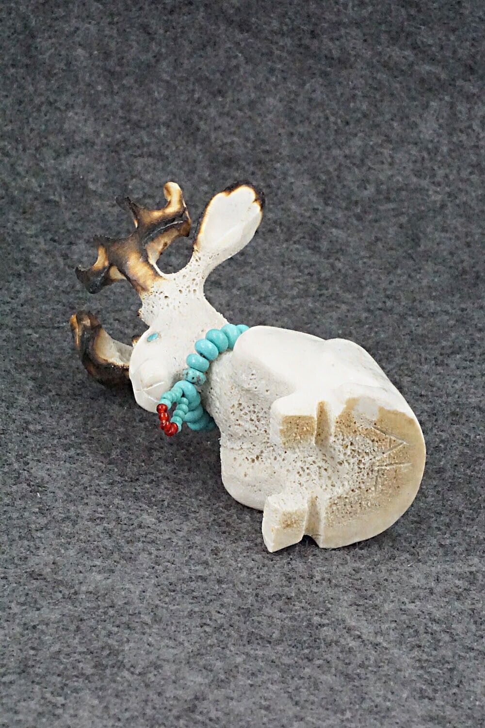 Jackalope Zuni Fetish Carving - Andres Lementino