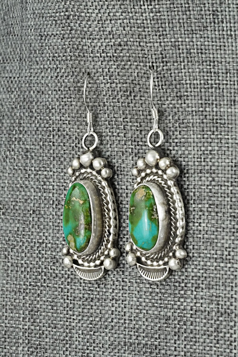 Turquoise & Sterling Silver Squash Blossom Set - Tom Lewis