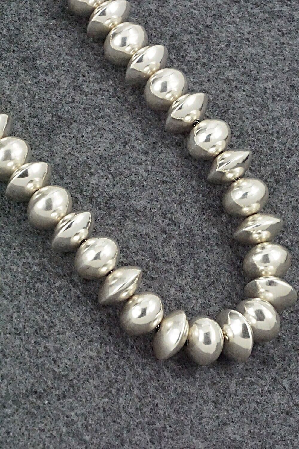 Sterling Silver Navajo Pearl Necklace - Bryannen Halwood