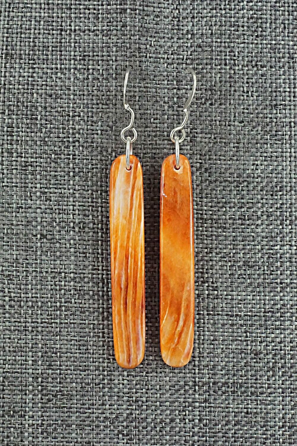 Spiny Oyster & Sterling Silver Earrings - Jesus Espino