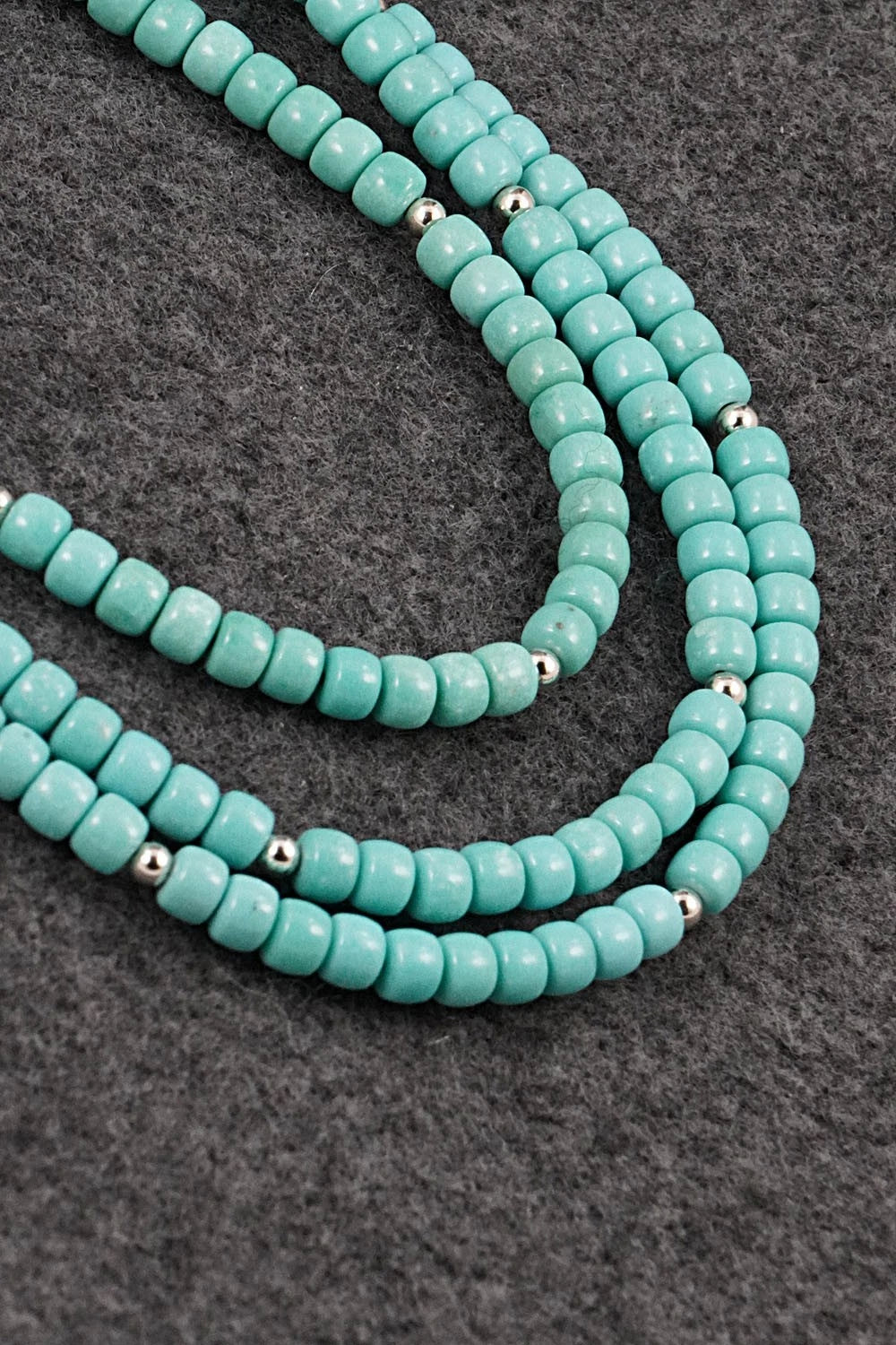 Turquoise & Sterling Silver Necklace Set - Erika Brown