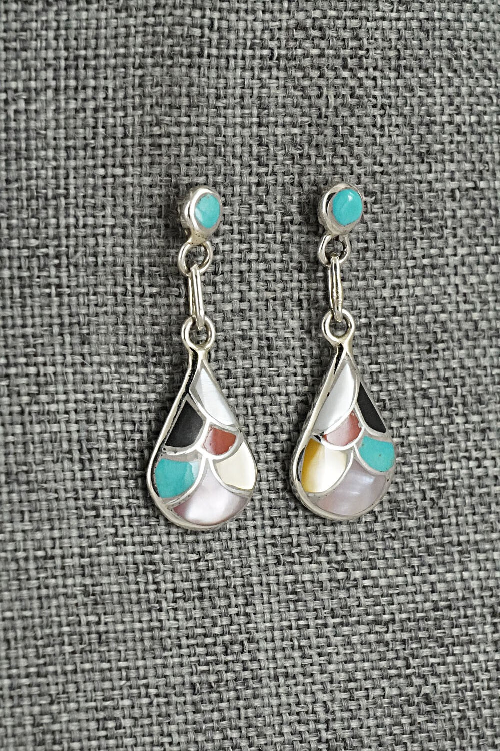 Multi-Stone & Sterling Silver Earrings - Orena Leekya