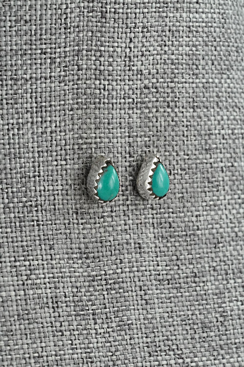 Turquoise & Sterling Silver Earrings - Gerald Joe