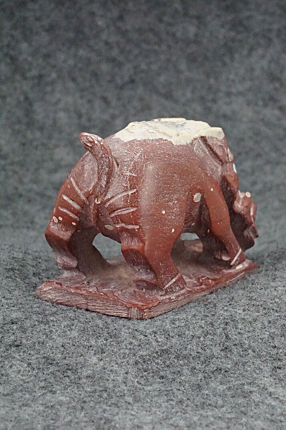 Boar Zuni Fetish Carving - Derrick Kaamasee