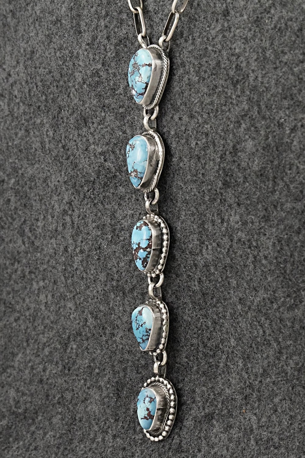 Turquoise & Sterling Silver Necklace - Bobby Johnson