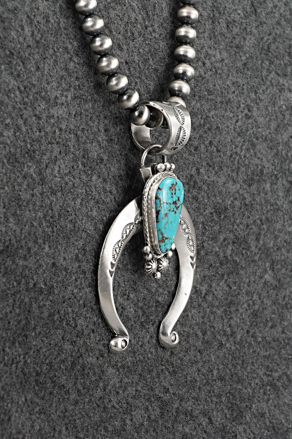 Turquoise & Sterling Silver Necklace - Samuel Yellowhair