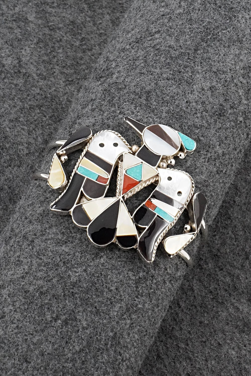 Multi-Stone & Sterling Silver Bracelet - Corraine Shack