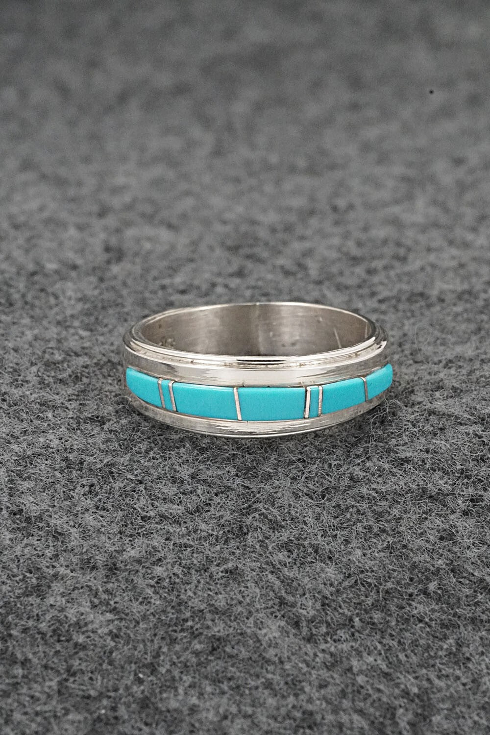 Turquoise & Sterling Silver Ring - Wilbert Muskett Jr. - Size 8.5