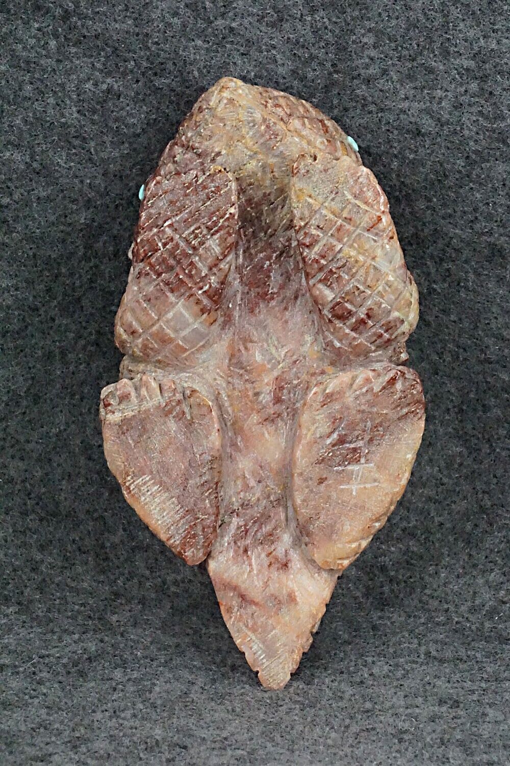 Horned Toad Zuni Fetish Carving - Jonas Hustito