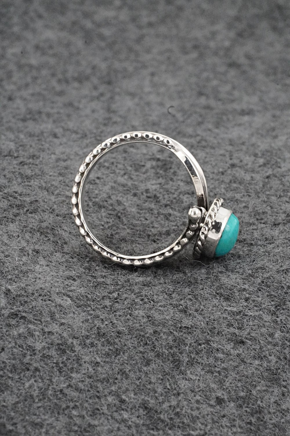 Turquoise & Sterling Silver Ring - Thomas Yazzie - Size 9