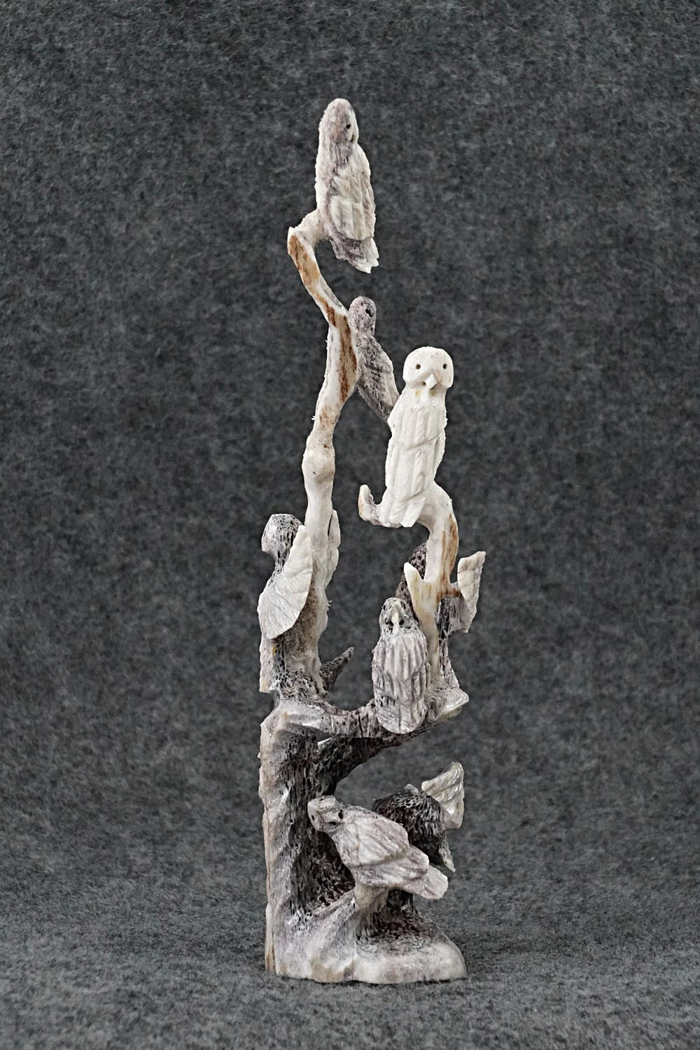 Owls Zuni Fetish Carving - Ruben Najera