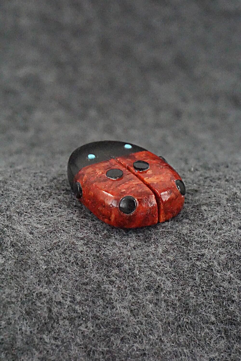Ladybug Zuni Fetish Carving - Reynold Lunasee