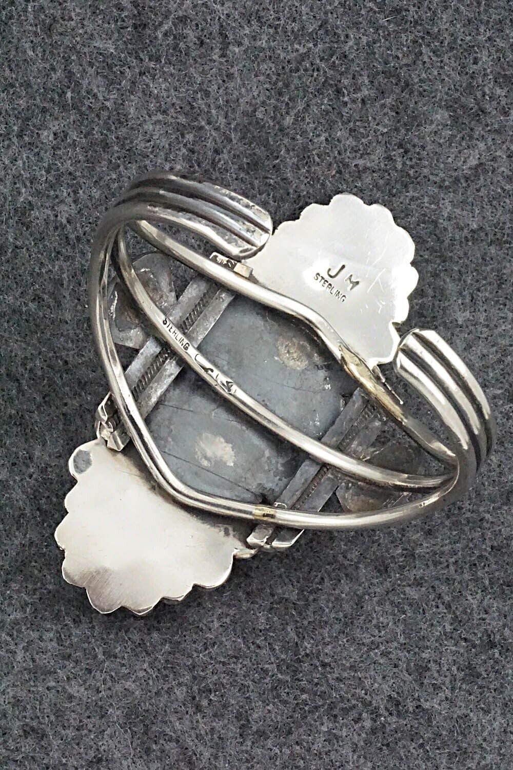 Spiny Oyster, Turquoise & Sterling Silver Bracelet - Jess Martinez