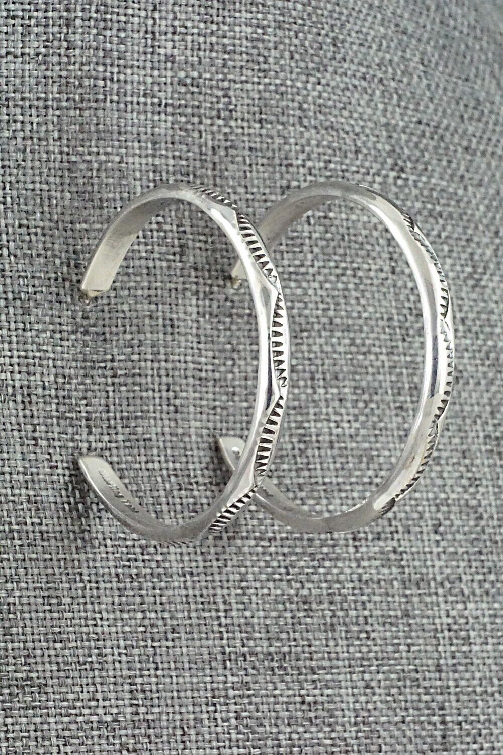 Sterling Silver Hoop Earrings - Elaine Tahe