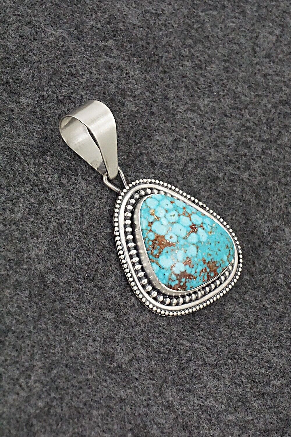 Turquoise & Sterling Silver Pendant - Daniel Benally