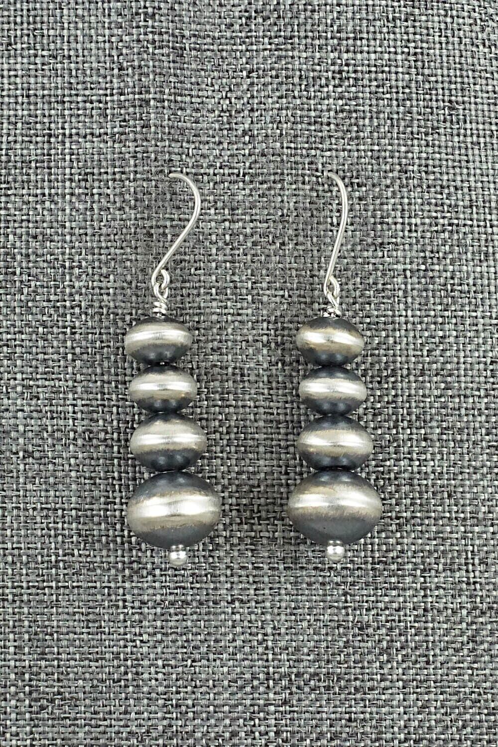 Sterling Silver Navajo Pearl Earrings - Bryannen Halwood