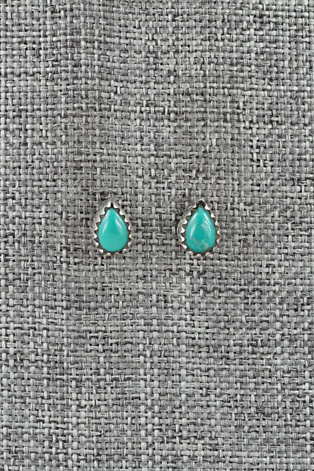 Turquoise & Sterling Silver Earrings - Gerald Joe