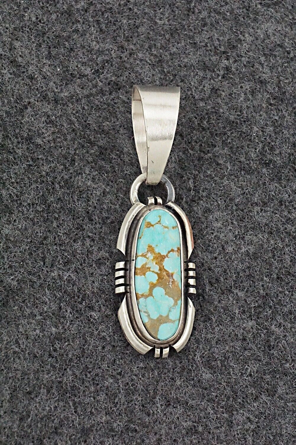 Turquoise & Sterling Silver Pendant - Randy Billy