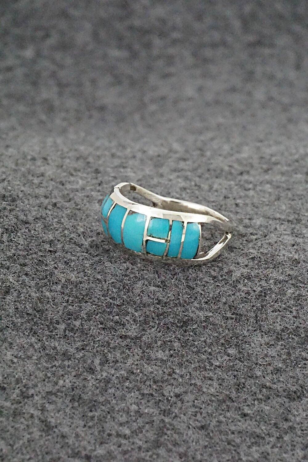 Turquoise & Sterling Silver Ring - Gloria Chattin - Size 7