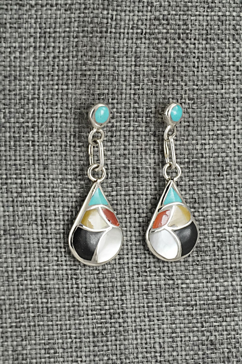Multi-Stone & Sterling Silver Earrings - Orena Leekya