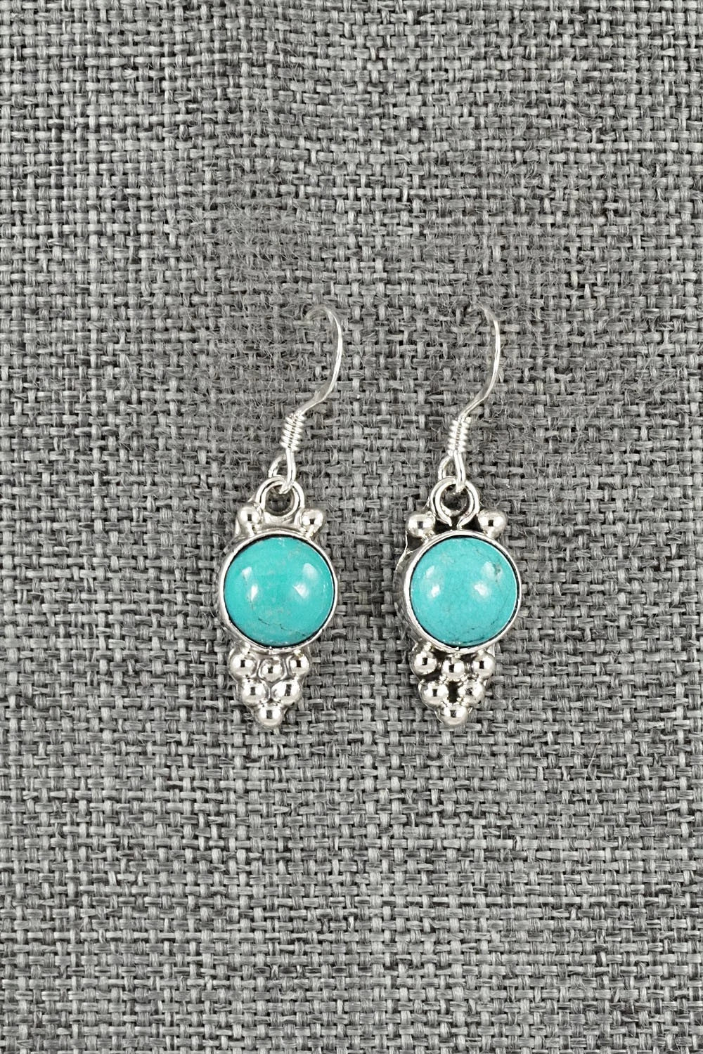 Turquoise & Sterling Silver Earrings - Isabell Yazzie
