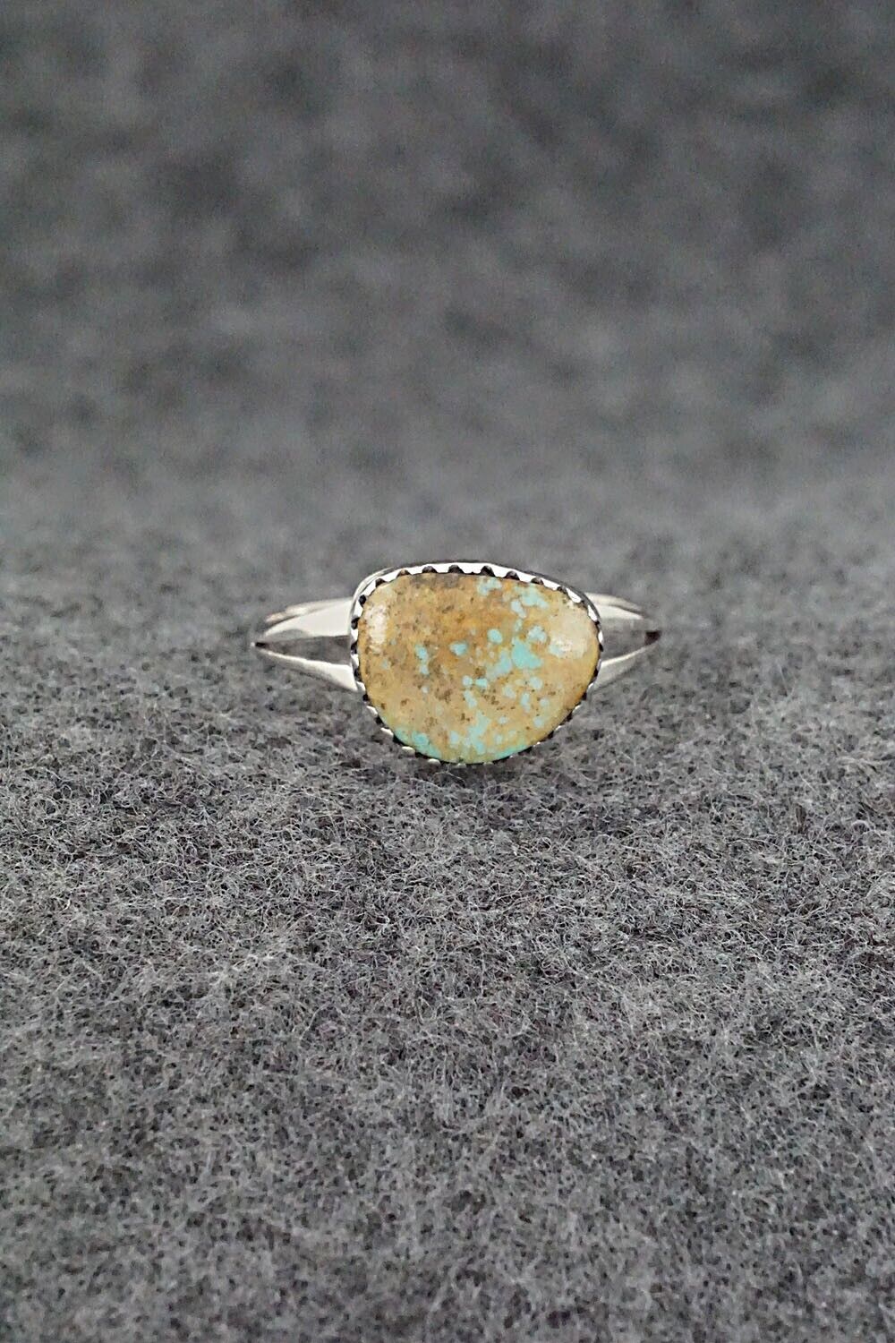 Turquoise & Sterling Silver Ring - Theresa Smith - Size 8