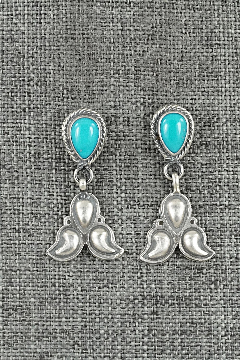 Turquoise & Sterling Silver Earrings - Sharon McCarthy