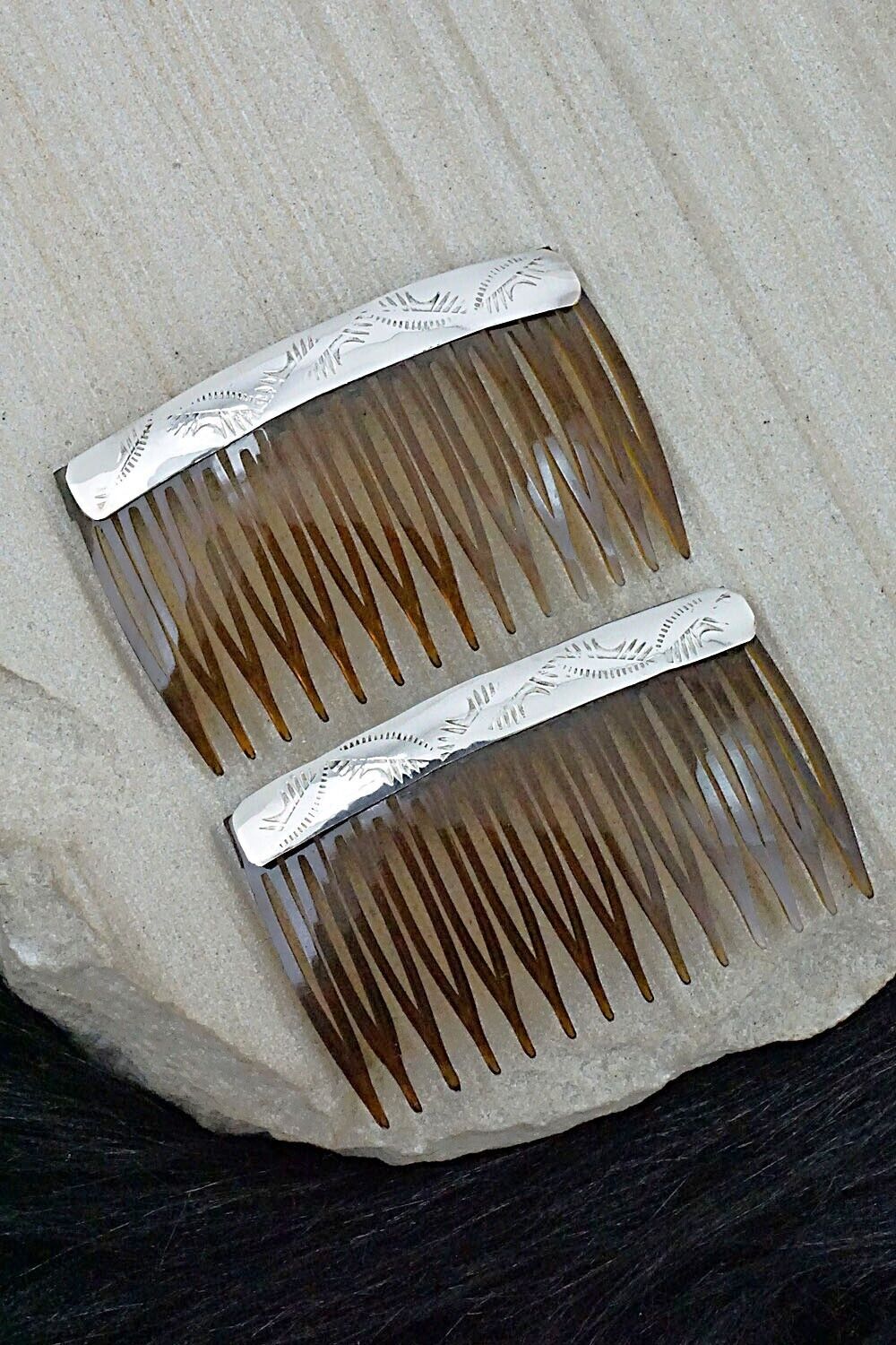 Sterling Silver Hair Combs - Randall Dalgai