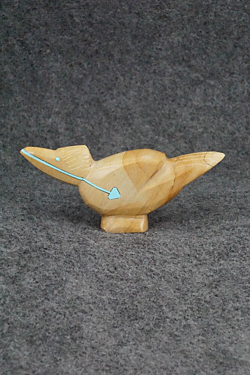 Roadrunner Zuni Fetish Carving - Leonard Laiwakete