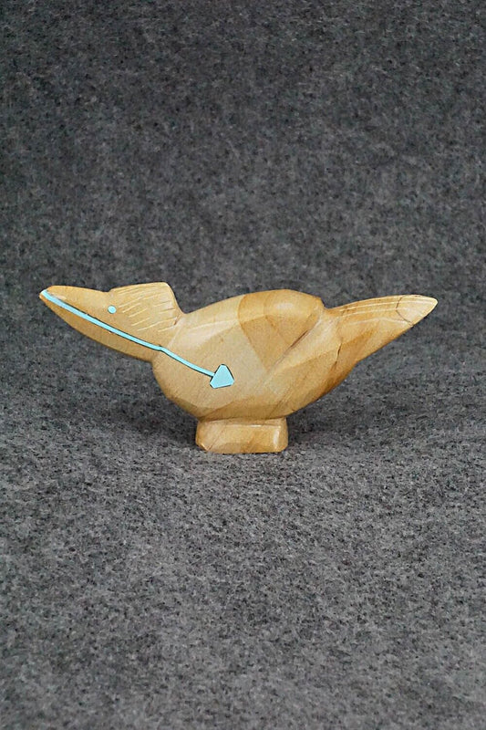 Roadrunner Zuni Fetish Carving - Leonard Laiwakete