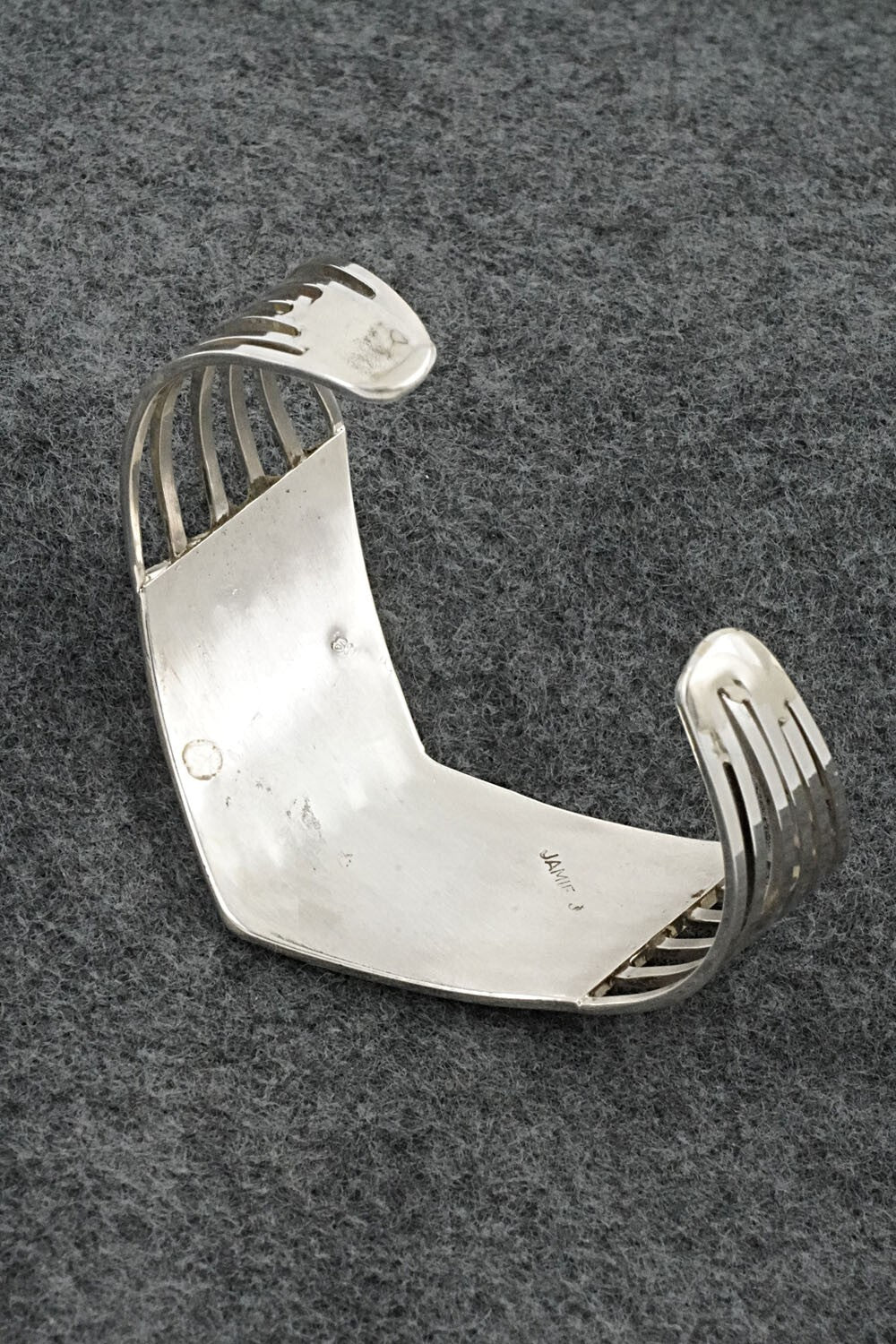 White Buffalo & Sterling Silver Inlay Bracelet - Jamie Johnson