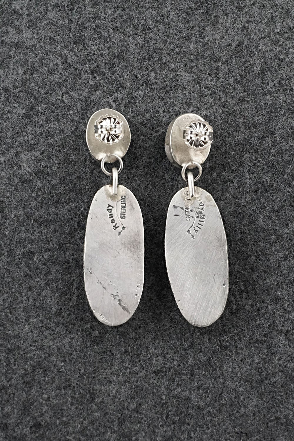 Turquoise & Sterling Silver Earrings - Randy Billy
