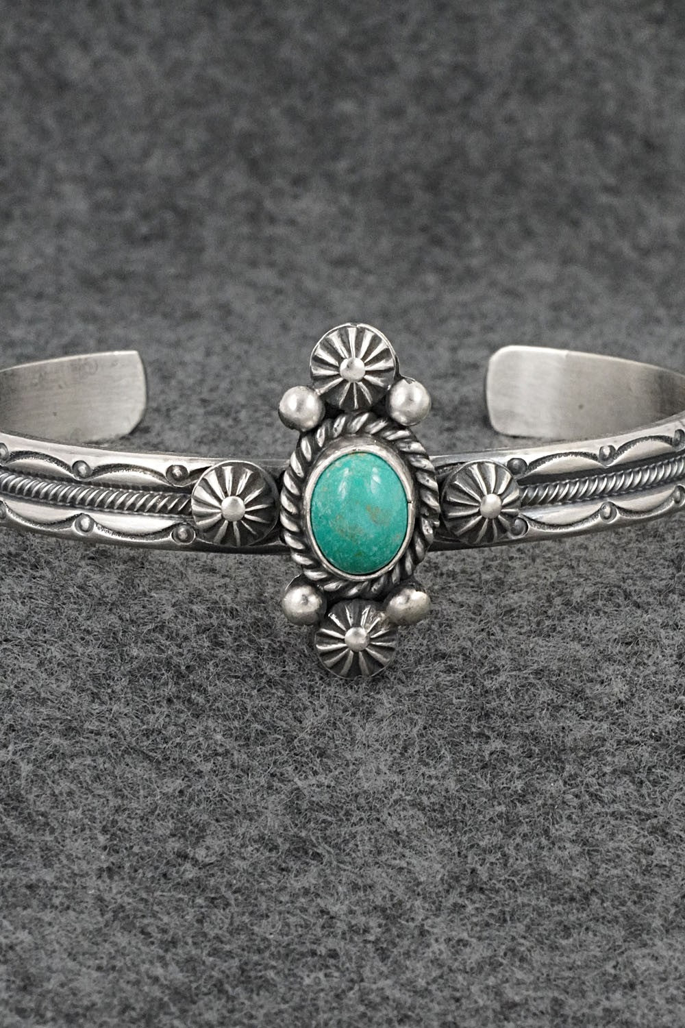 Turquoise & Sterling Silver Bracelet - Michael Calladitto