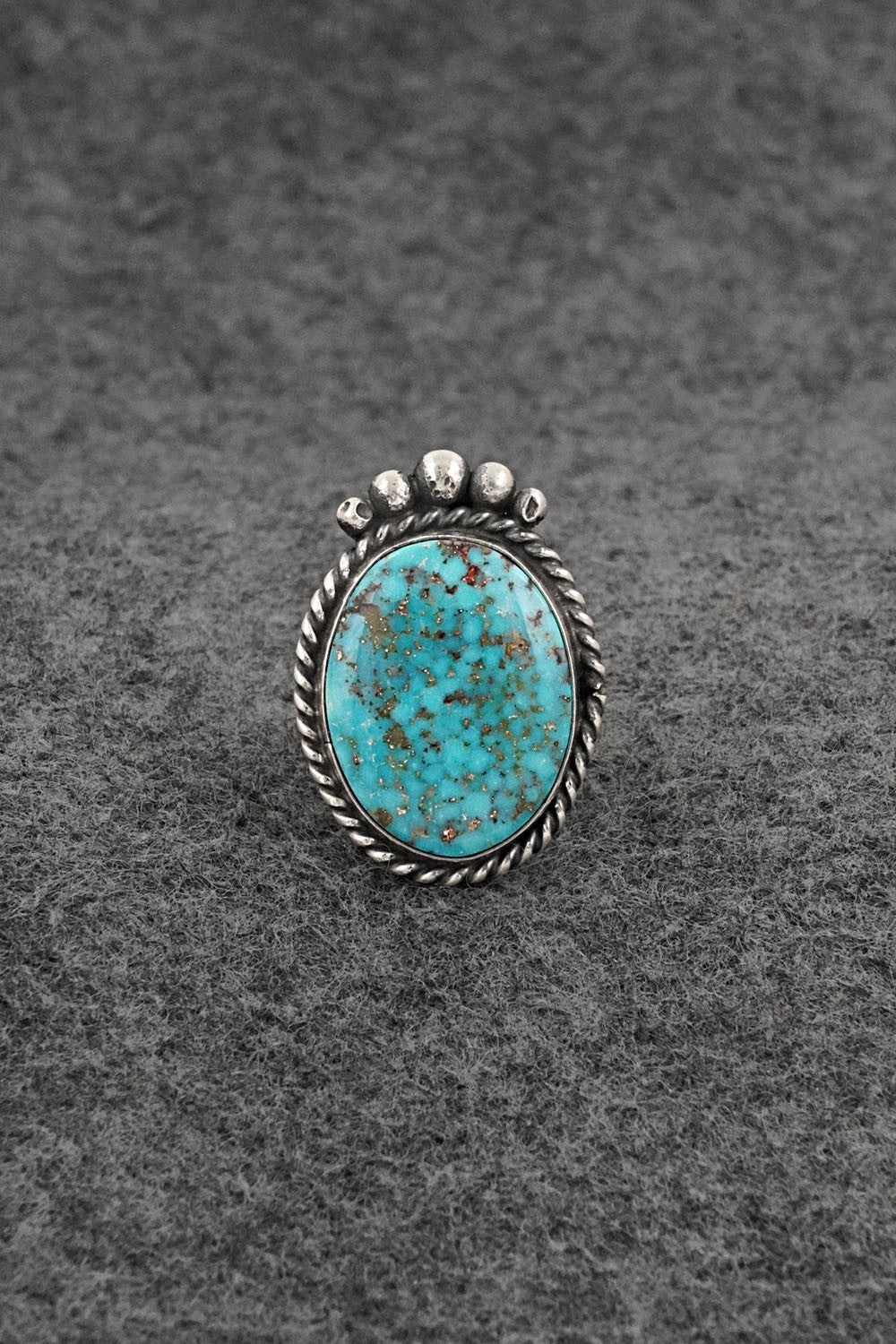 Turquoise & Sterling Silver Ring - Rena Begay - Size 6