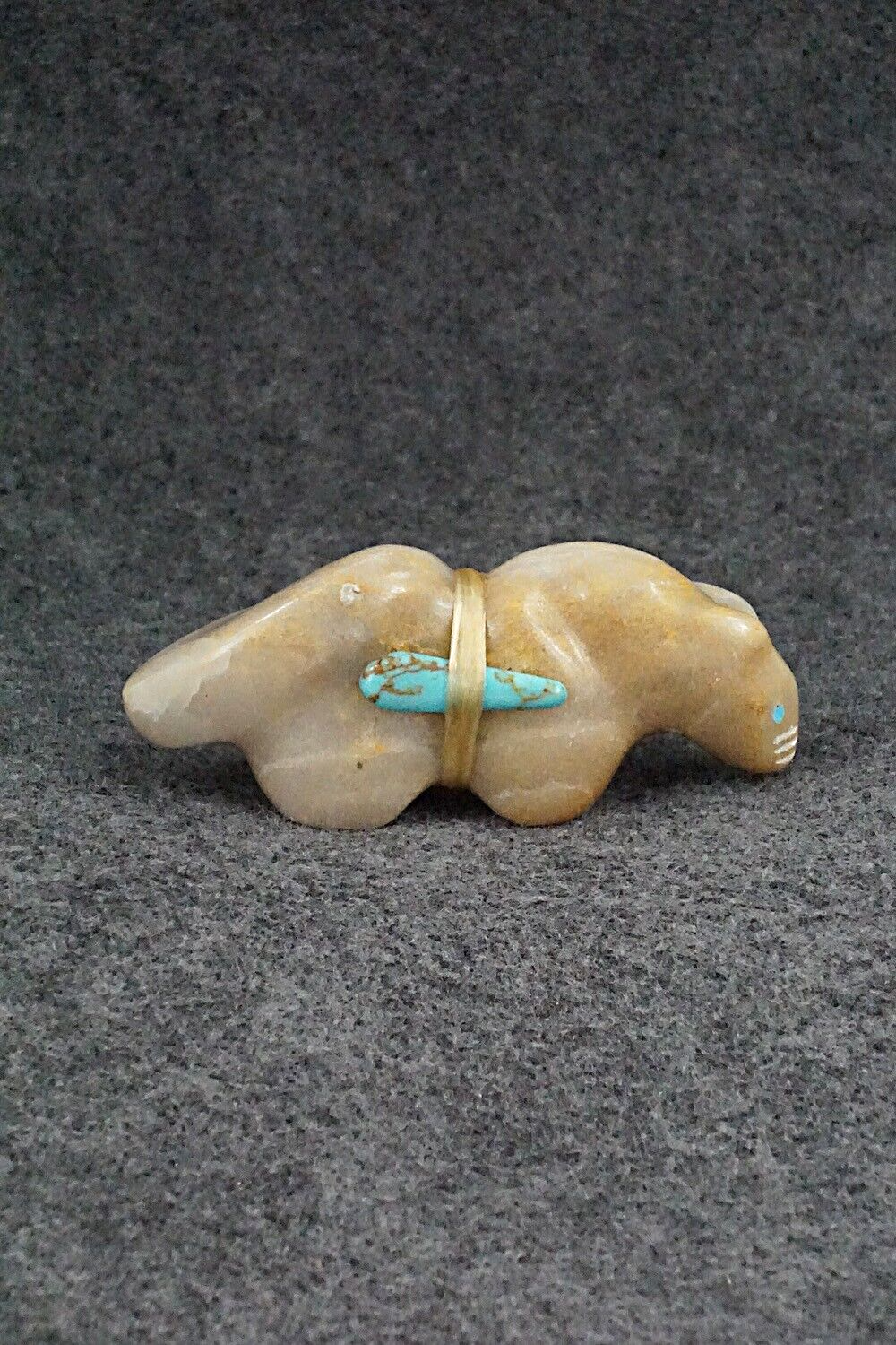 Mountain Lion Zuni Fetish Carving - Herbert Halate