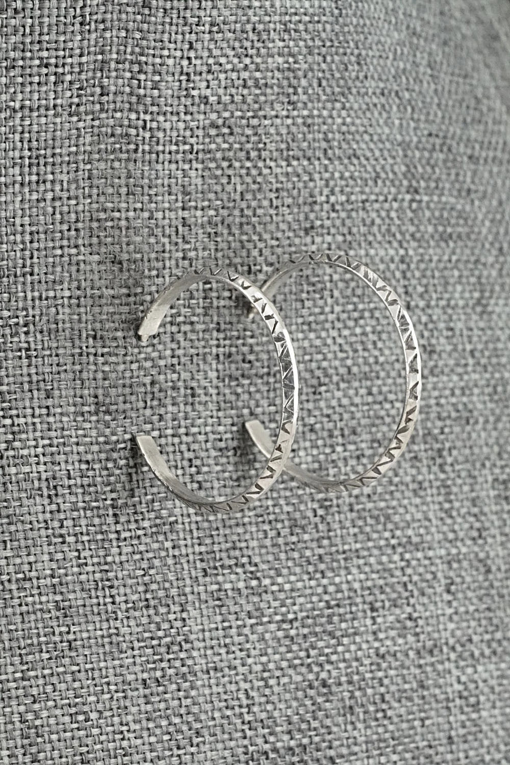 Sterling Silver Hoop Earrings - Elaine Tahe