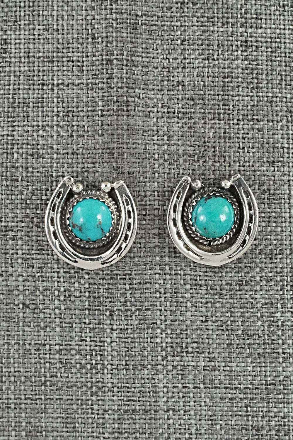 Turquoise & Sterling Silver Earrings - Hiram Largo