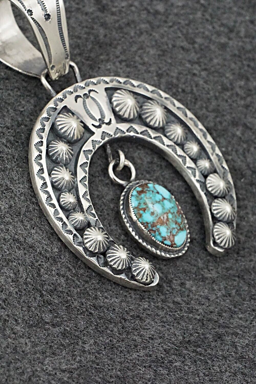 Turquoise & Sterling Silver Pendant - Dexter Martinez