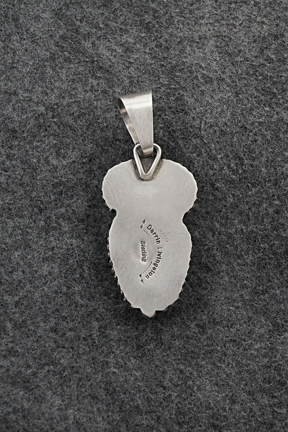 Turquoise & Sterling Silver Pendant - Darrin Livingston