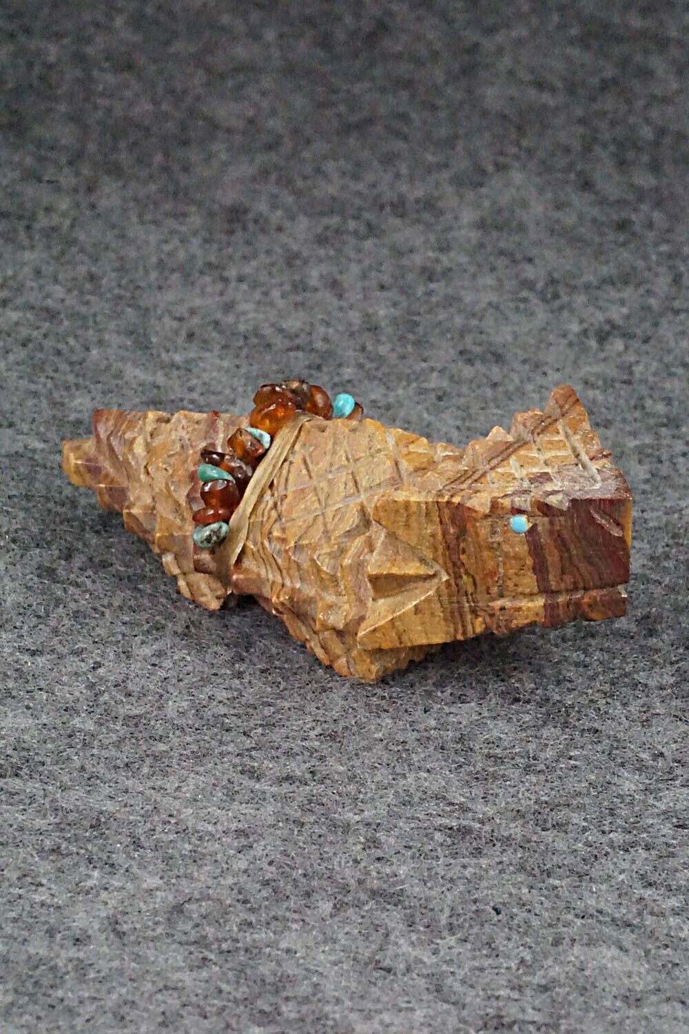 Horned Toad Zuni Fetish Carving - Douglas Martza