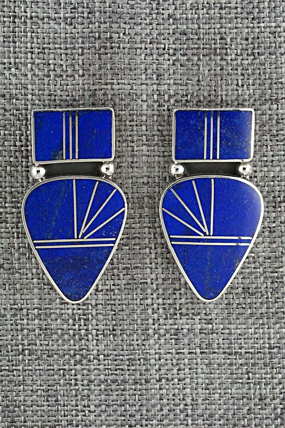 Lapis & Sterling Silver Earrings - Raymond Coriz